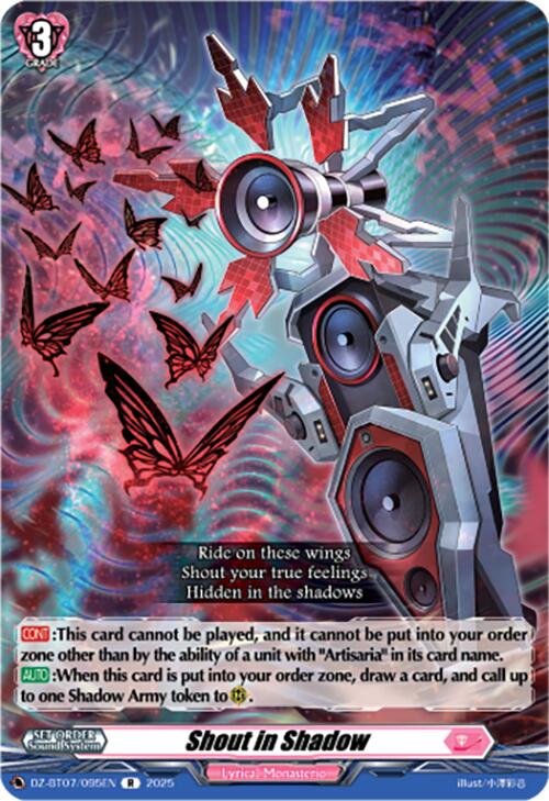 Image of Shout in Shadow (DZ-BT07/095EN) [Moon Fangs & Cerulean Blaze]