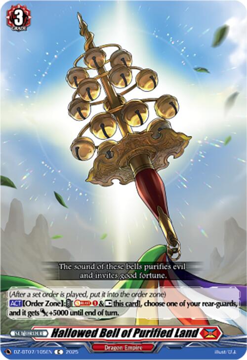 Image of Hallowed Bell of Purified Land (DZ-BT07/105EN) [Moon Fangs & Cerulean Blaze]