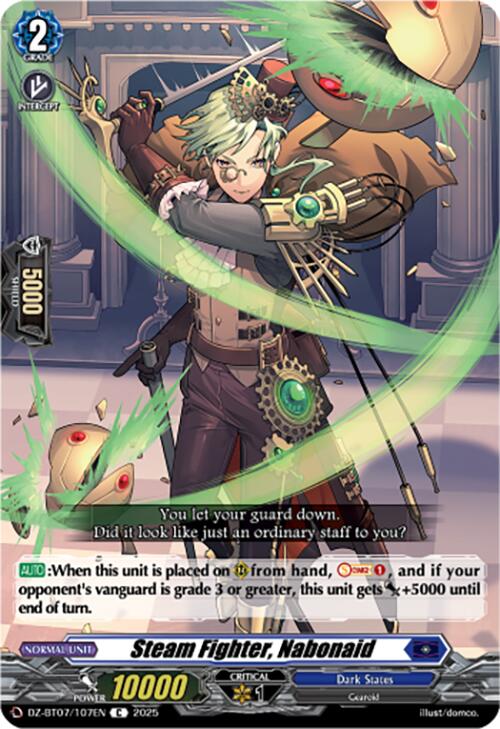 Image of Steam Fighter, Nabonaid (DZ-BT07/107EN) [Moon Fangs & Cerulean Blaze]