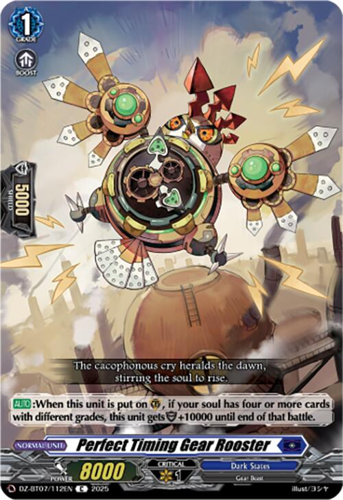 Image of Perfect Timing Gear Rooster (DZ-BT07/112EN) [Moon Fangs & Cerulean Blaze]