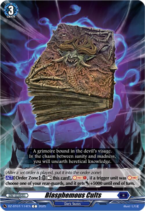Image of Blasphemous Cults (DZ-BT07/114EN) [Moon Fangs & Cerulean Blaze]