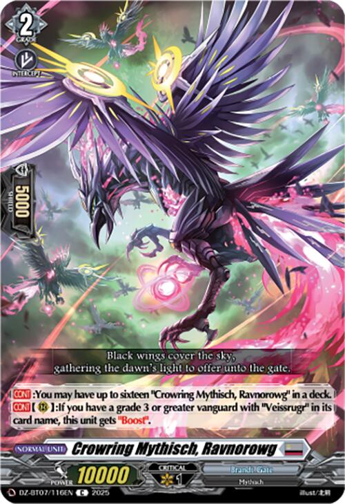 Image of Crowring Mythisch, Ravnorowg (DZ-BT07/116EN) [Moon Fangs & Cerulean Blaze]