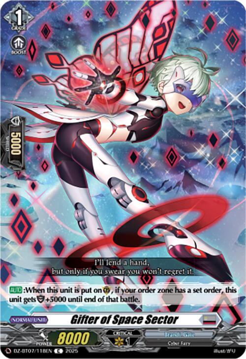 Image of Gifter of Space Sector (DZ-BT07/118EN) [Moon Fangs & Cerulean Blaze]