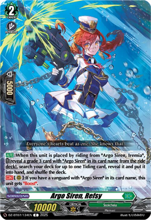 Image of Argo Siren, Refsy (DZ-BT07/134EN) [Moon Fangs & Cerulean Blaze]
