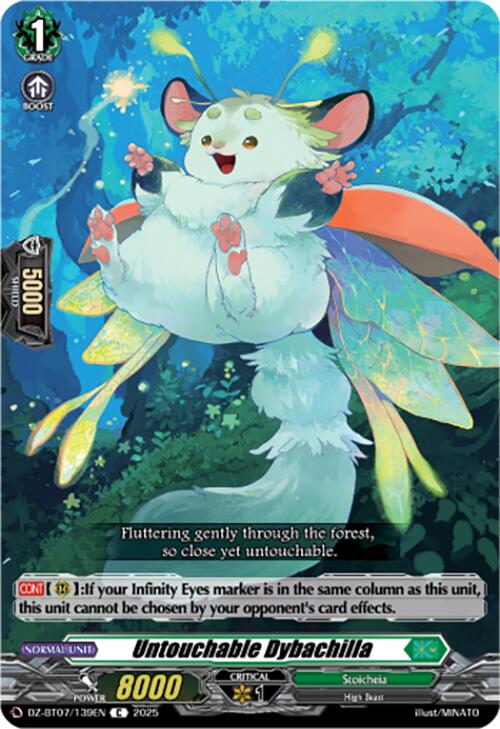 Image of Untouchable Dybachilla (DZ-BT07/139EN) [Moon Fangs & Cerulean Blaze]