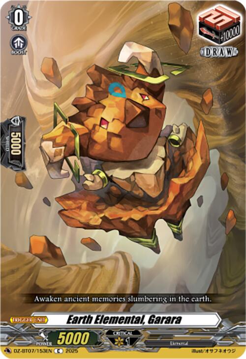 Image of Earth Elemental, Garara (DZ-BT07/153EN) [Moon Fangs & Cerulean Blaze]