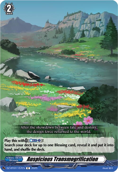 Image of Auspicious Transmogrification (DZ-BT07/157EN) [Moon Fangs & Cerulean Blaze]