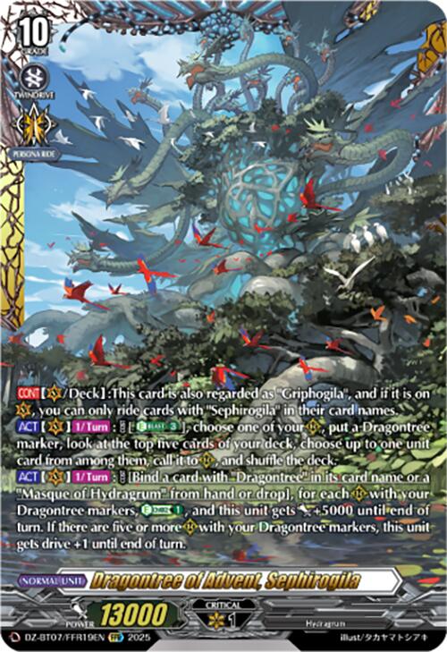 Image of Dragontree of Advent, Sephirogila (DZ-BT07/FFR19EN) [Moon Fangs & Cerulean Blaze]