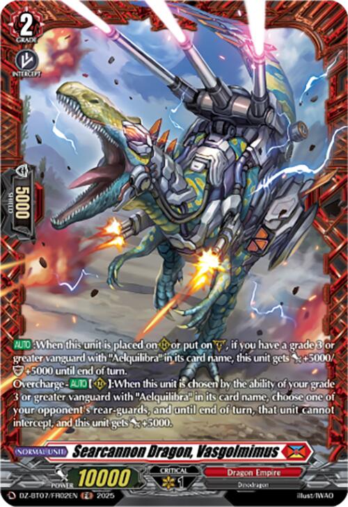 Image of Searcannon Dragon, Vasgolmimus (DZ-BT07/FR02EN) [Moon Fangs & Cerulean Blaze]