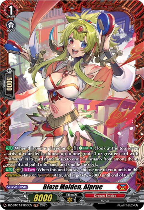 Image of Blaze Maiden, Alprue (DZ-BT07/FR03EN) [Moon Fangs & Cerulean Blaze]
