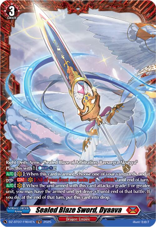 Image of Sealed Blaze Sword, Dyaava (DZ-BT07/FR04EN) [Moon Fangs & Cerulean Blaze]