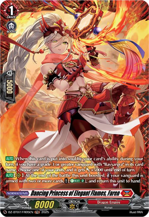 Image of Dancing Princess of Elegant Flames, Faren (DZ-BT07/FR05EN) [Moon Fangs & Cerulean Blaze]