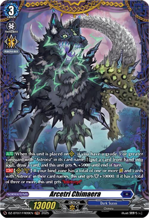 Image of Arcetri Chimaera (DZ-BT07/FR09EN) [Moon Fangs & Cerulean Blaze]