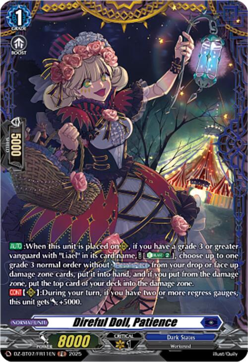 Image of Direful Doll, Patience (DZ-BT07/FR11EN) [Moon Fangs & Cerulean Blaze]