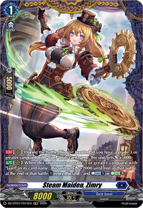 Image of Steam Maiden, Zimry (DZ-BT07/FR14EN) [Moon Fangs & Cerulean Blaze]