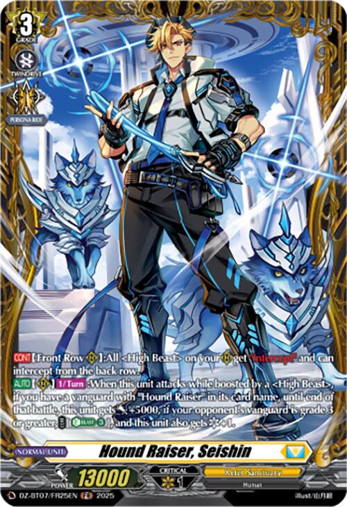 Image of Hound Raiser, Seishin (DZ-BT07/FR25EN) [Moon Fangs & Cerulean Blaze]