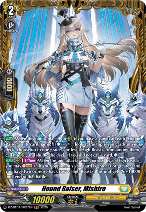 Image of Hound Raiser, Mishiro (DZ-BT07/FR27EN) [Moon Fangs & Cerulean Blaze]
