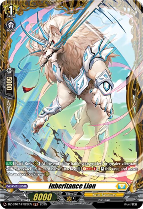 Image of Inheritance Lion (DZ-BT07/FR29EN) [Moon Fangs & Cerulean Blaze]