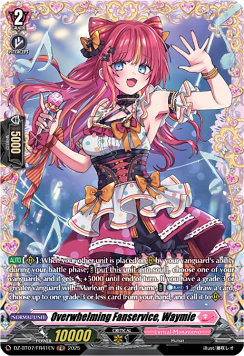 Image of Overwhelming Fanservice, Waymie (DZ-BT07/FR41EN) [Moon Fangs & Cerulean Blaze]