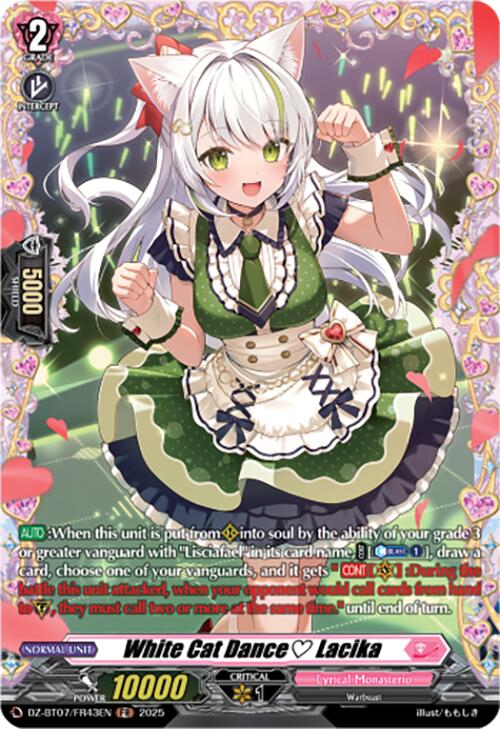 Image of White Cat Dance Lacika (DZ-BT07/FR43EN) [Moon Fangs & Cerulean Blaze]