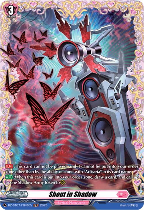 Image of Shout in Shadow (DZ-BT07/FR48EN) [Moon Fangs & Cerulean Blaze]