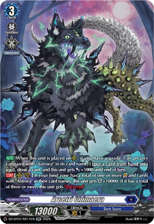 Image of Arcetri Chimaera (DZ-BT07/SR11EN) [Moon Fangs & Cerulean Blaze]