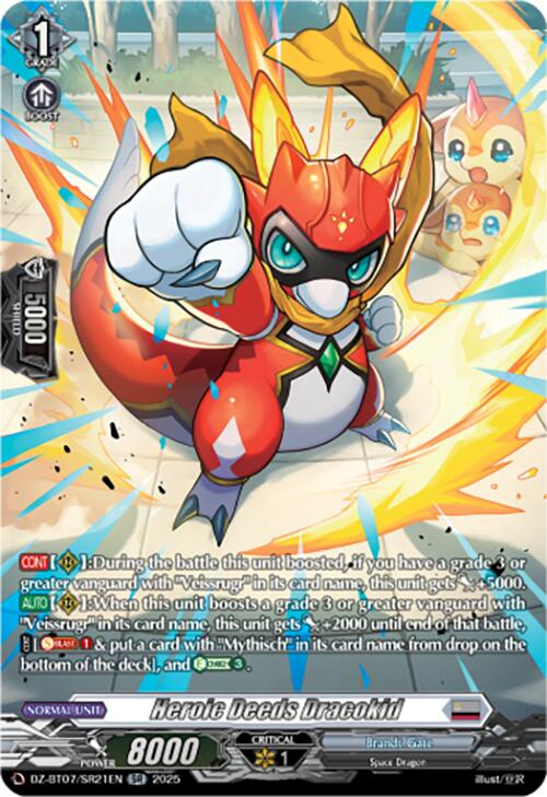 Image of Heroic Deeds Dracokid (DZ-BT07/SR21EN) [Moon Fangs & Cerulean Blaze]