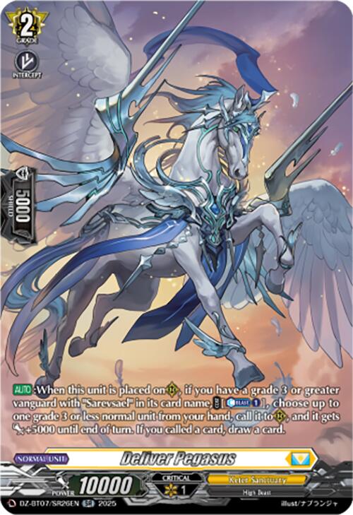 Image of Deliver Pegasus (DZ-BT07/SR26EN) [Moon Fangs & Cerulean Blaze]