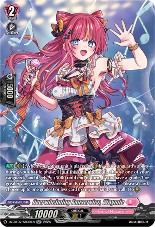 Image of Overwhelming Fanservice, Waymie (DZ-BT07/SR39EN) [Moon Fangs & Cerulean Blaze]