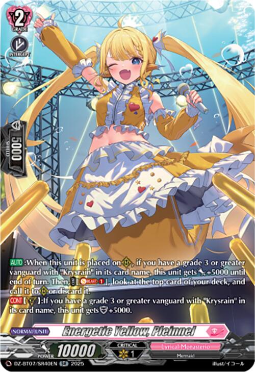 Image of Energetic Yellow, Pleinnel (DZ-BT07/SR40EN) [Moon Fangs & Cerulean Blaze]