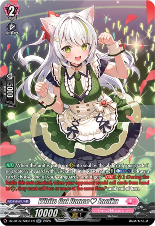 Image of White Cat Dance Lacika (DZ-BT07/SR41EN) [Moon Fangs & Cerulean Blaze]