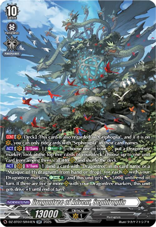 Image of Dragontree of Advent, Sephirogila (DZ-BT07/SR44EN) [Moon Fangs & Cerulean Blaze]