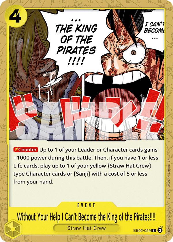 Image of Without Your Help I Can't Become the King of the Pirates!!!! [Extra Booster: Anime 25th Collection]