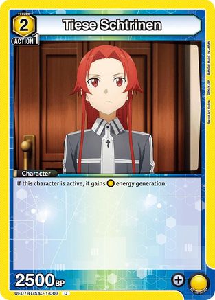 Image of Tiese Schtrinen (UE07BT/SAO-1-003) - UE07BT Sword Art Online