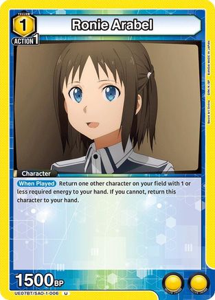 Image of Ronie Arabel (UE07BT/SAO-1-006) - UE07BT Sword Art Online