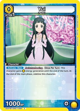 Image of Yui (008) (UE07BT/SAO-1-008) - UE07BT Sword Art Online