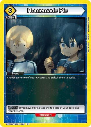 Image of Homemade Pie (UE07BT/SAO-1-032) - UE07BT Sword Art Online