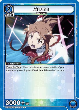 Image of Asuna (036) (UE07BT/SAO-1-036) - UE07BT Sword Art Online