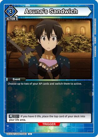 Image of Asuna's Sandwich (UE07BT/SAO-1-063) - UE07BT Sword Art Online