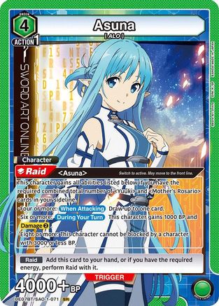 Image of Asuna (071) (UE07BT/SAO-1-071) - UE07BT Sword Art Online Foil