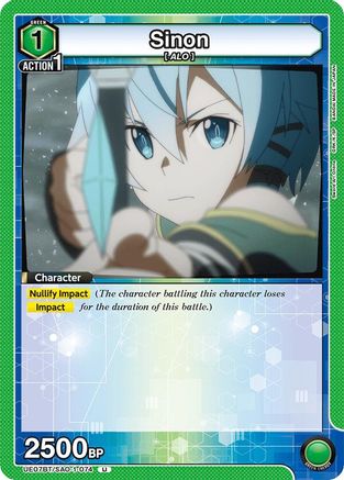 Image of Sinon (074) (UE07BT/SAO-1-074) - UE07BT Sword Art Online