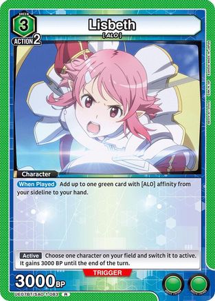 Image of Lisbeth (083) (UE07BT/SAO-1-083) - UE07BT Sword Art Online Foil
