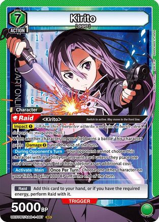Image of Kirito (087) (UE07BT/SAO-1-087) - UE07BT Sword Art Online Foil