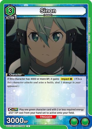 Image of Sinon (090) (UE07BT/SAO-1-090) - UE07BT Sword Art Online Foil