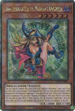 Image of Dark Magician Girl the Magician's Apprentice [ALIN-EN004] Quarter Century Secret Rare