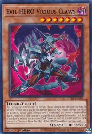 Image of Evil HERO Vicious Claws [ALIN-EN005] Common