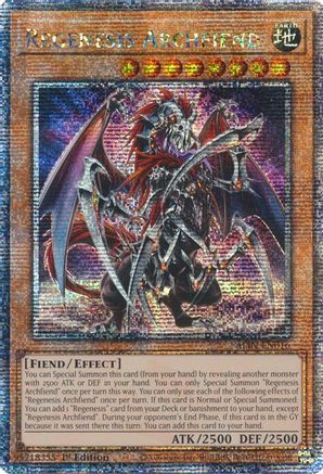 Image of Regenesis Archfiend [ALIN-EN016] Quarter Century Secret Rare