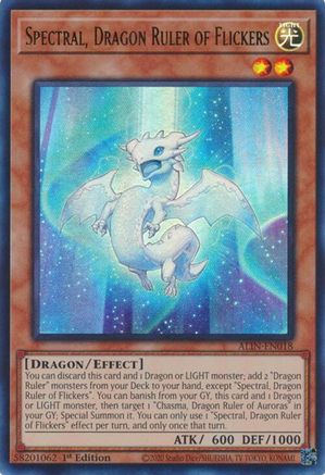Image of Spectral, Dragon Ruler of Flickers [ALIN-EN018] Ultra Rare