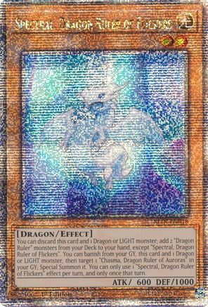 Image of Spectral, Dragon Ruler of Flickers [ALIN-EN018] Quarter Century Secret Rare