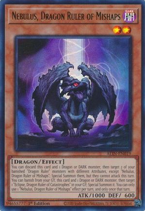 Image of Nebulus, Dragon Ruler of Mishaps [ALIN-EN019] Ultra Rare
